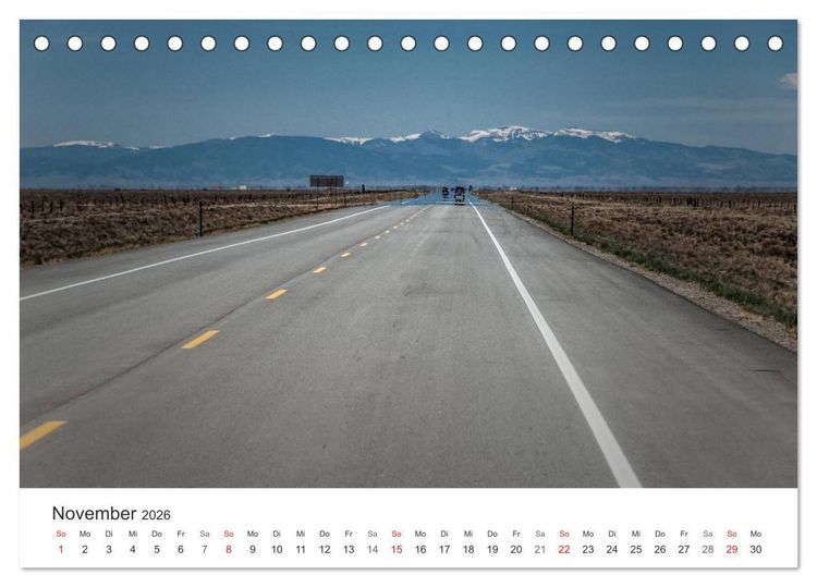 Produktbild: USA Roads (Tischkalender 2026 DIN A5 quer), CALVENDO Monatskalender