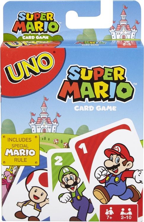 Produktbild: Mattel Games UNO Super Mario, Kartenspiel, Gesellschaftsspiel, Familienspiel