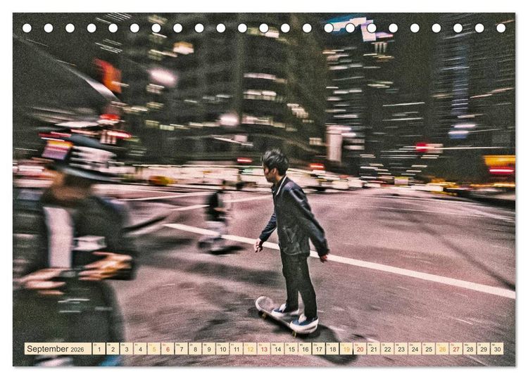Produktbild: Skateboarding, so cool (Tischkalender 2026 DIN A5 quer), CALVENDO Monatskalender