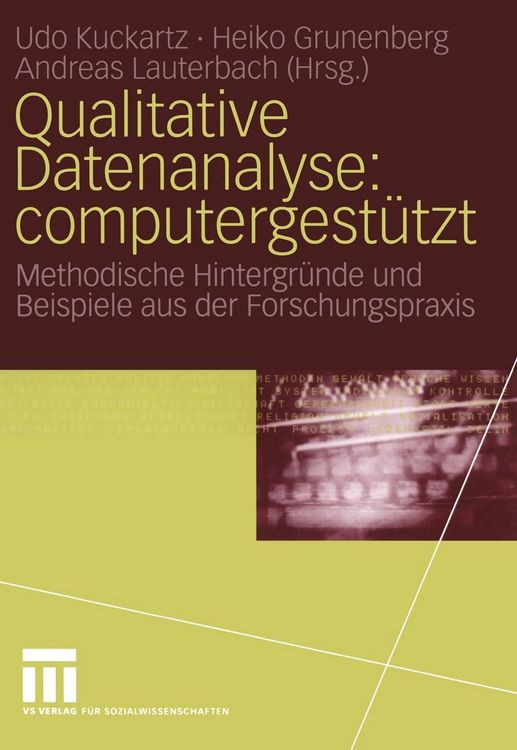 Produktbild: Qualitative Datenanalyse: computergest&uuml;tzt