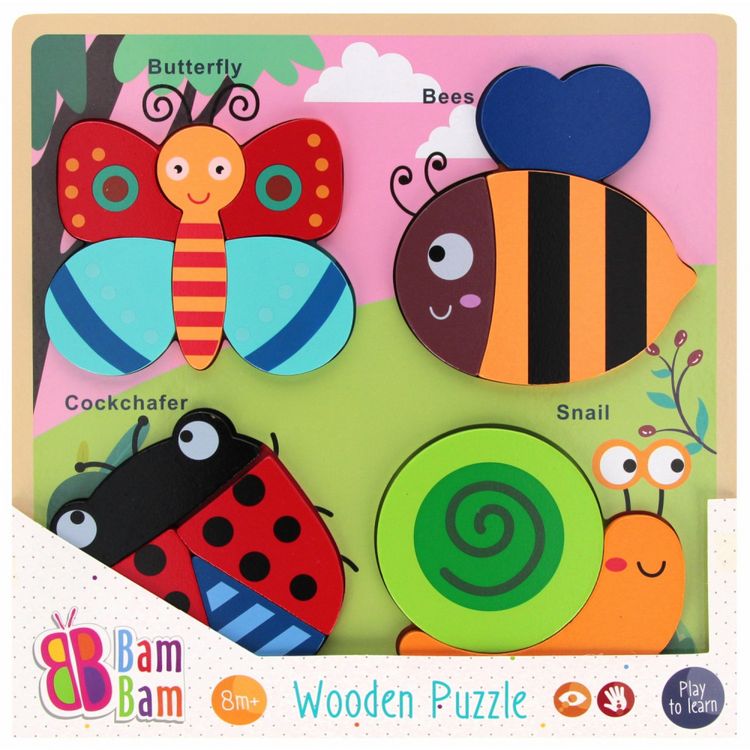 Produktbild: Bam Bam Holzgartenpuzzle 30x30x2 Folie 35