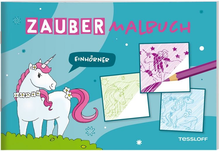 Produktbild: Zaubermalbuch. Einh&ouml;rner