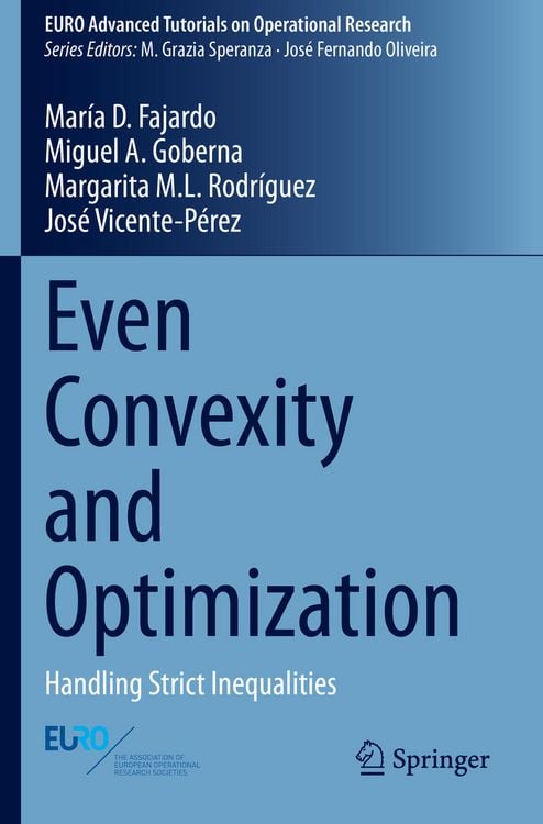 Produktbild: Even Convexity and Optimization