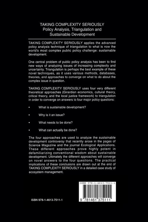 Produktbild: Taking Complexity Seriously