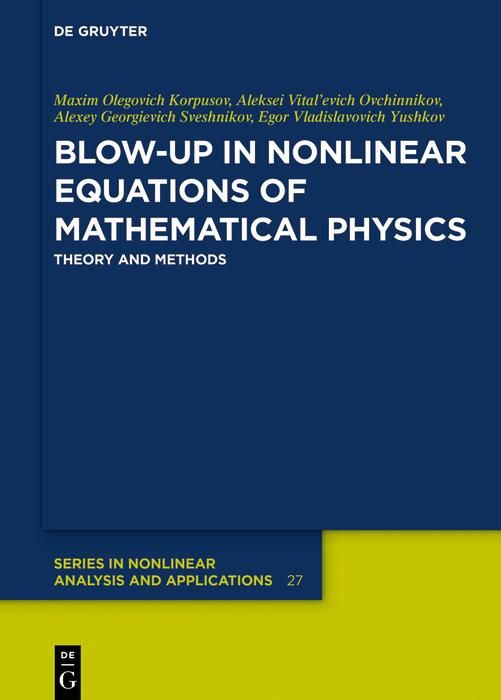 Produktbild: Blow-Up in Nonlinear Equations of Mathematical Physics