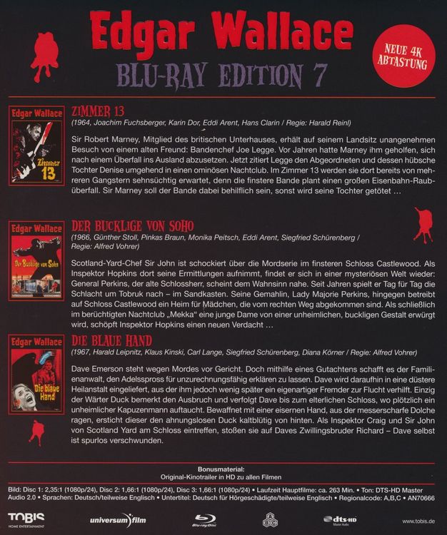 Produktbild: Edgar Wallace Edition 7 [3 BRs]