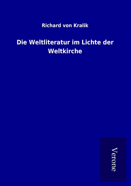 Produktbild: Die Weltliteratur im Lichte der Weltkirche
