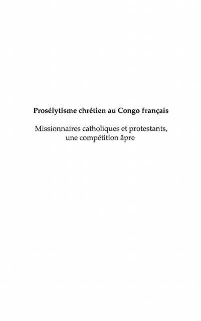 Produktbild: Proselytisme chretien au congofrancais