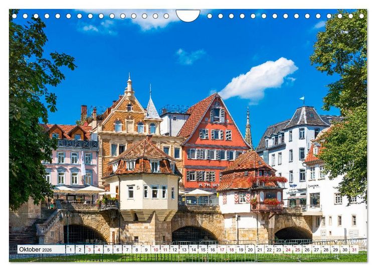 Produktbild: Ein Spaziergang durch Esslingen (Wandkalender 2026 DIN A4 quer), CALVENDO Monatskalender