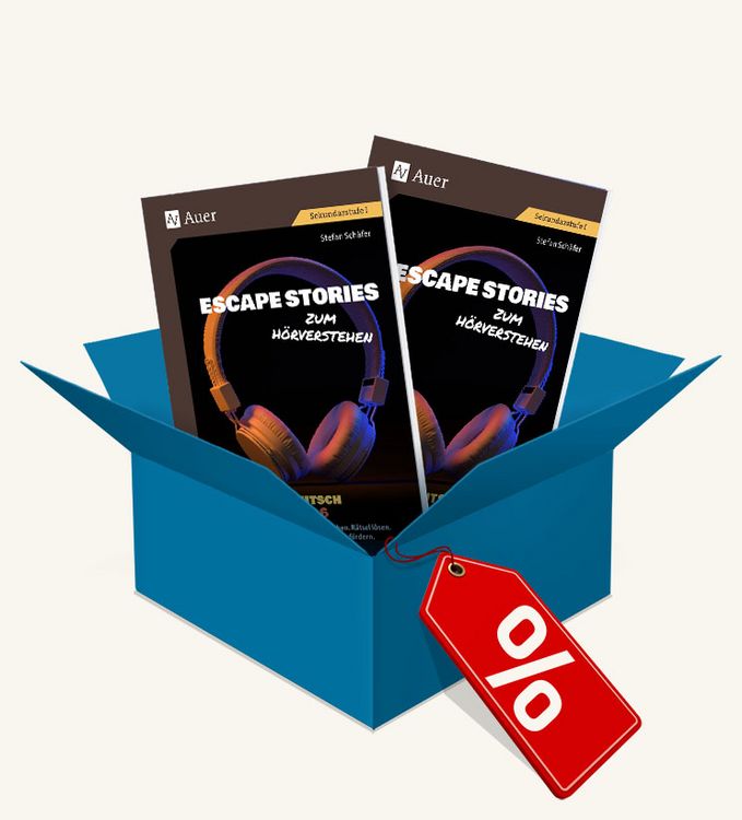 Produktbild: Paket: Escape Stories zum H&ouml;rverstehen Deutsch Klassen 5-8