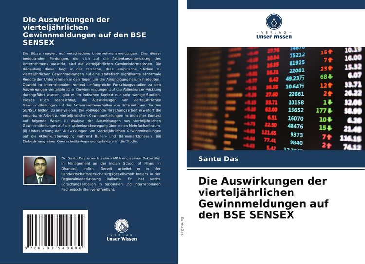 Produktbild: Die Auswirkungen der viertelj&auml;hrlichen Gewinnmeldungen auf den BSE SENSEX