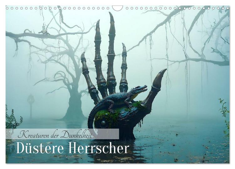 Produktbild: Kreaturen der Dunkelheit - D&uuml;stere Herrscher (Wandkalender 2026 DIN A3 quer), CALVENDO Monatskalender