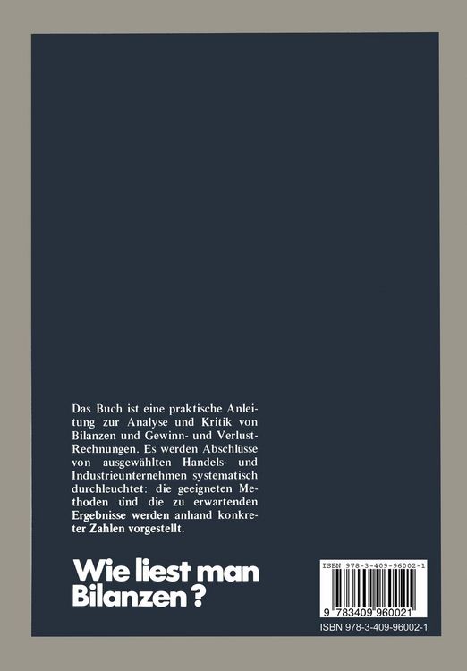 Produktbild: Wie liest man Bilanzen?