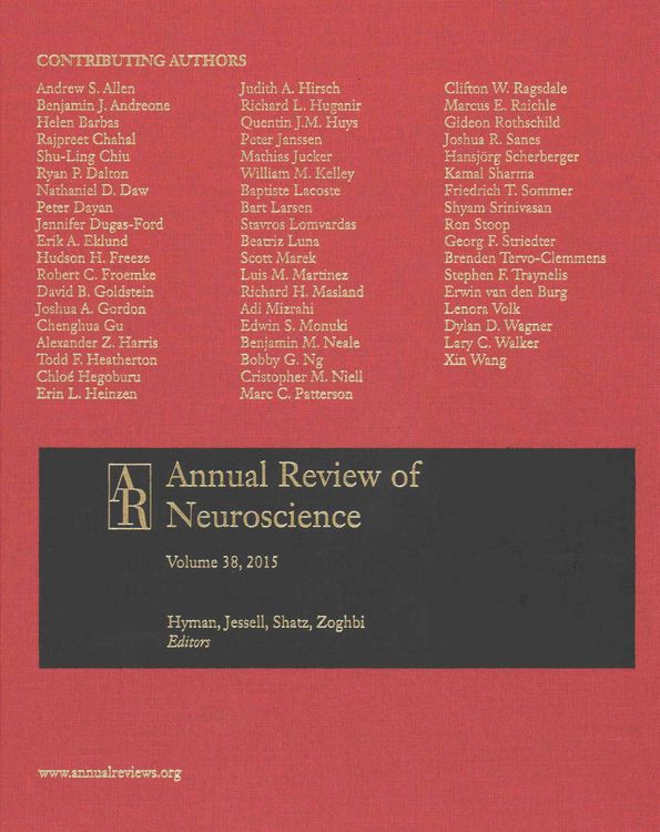Produktbild: Annual Review of Neuroscience, 2015