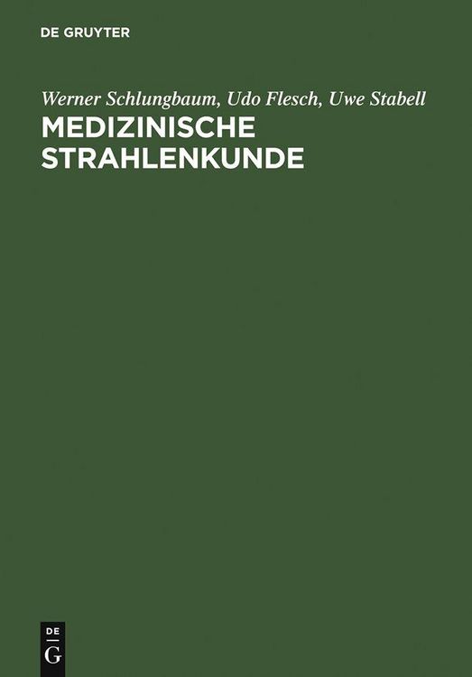 Produktbild: Medizinische Strahlenkunde