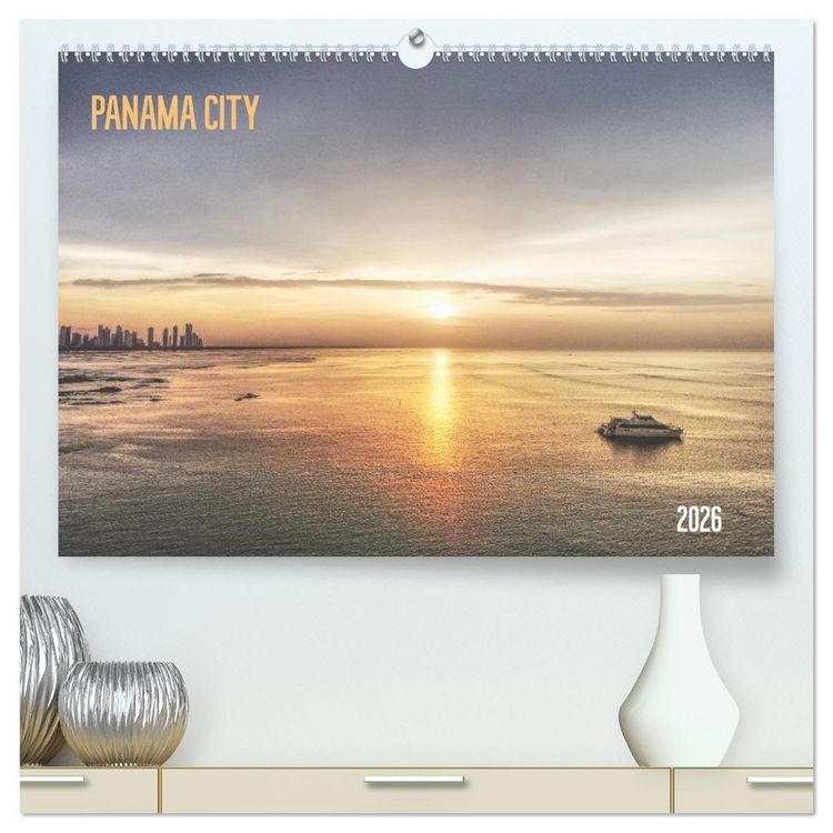 Produktbild: Panama City (hochwertiger Premium Wandkalender 2026 DIN A2 quer), Kunstdruck in Hochglanz
