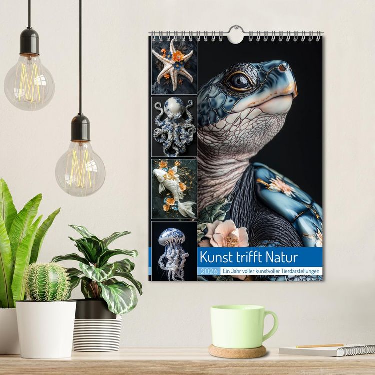 Produktbild: Kunst trifft Natur (Wandkalender 2026 DIN A4 hoch), CALVENDO Monatskalender