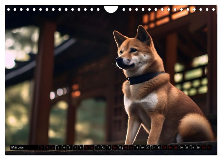 Produktbild: Shiba Inu - Stolz und Anmut (Wandkalender 2026 DIN A4 quer), CALVENDO Monatskalender