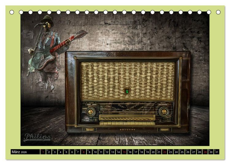 Produktbild: RADIO LEGENDEN (Tischkalender 2026 DIN A5 quer), CALVENDO Monatskalender