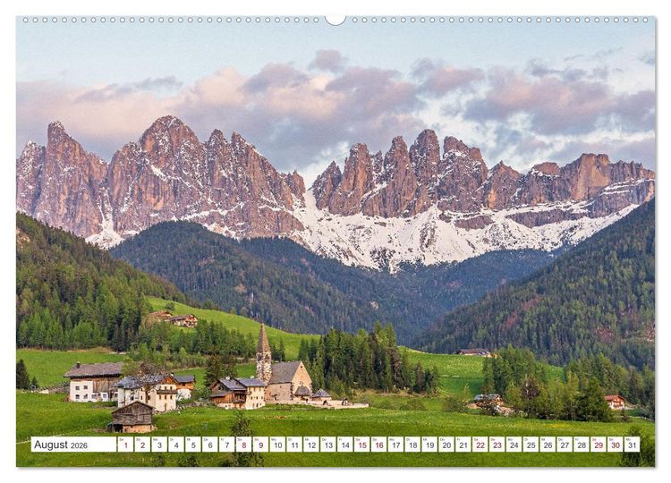 Produktbild: S&uuml;dtirol - Von Meran bis zum Pragser Wildsee (hochwertiger Premium Wandkalender 2026 DIN A2 quer), Kunstdruck in Hochglanz