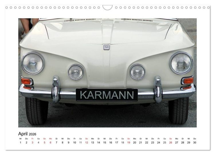 Produktbild: Eine Legende lebt, der Karmann-Ghia (Wandkalender 2026 DIN A3 quer), CALVENDO Monatskalender