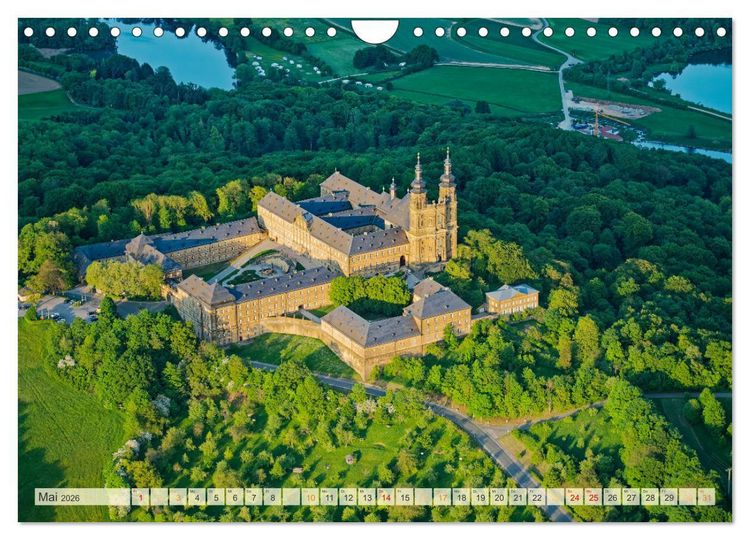Produktbild: Oberfranken aus der Vogelperspektive (Wandkalender 2026 DIN A4 quer), CALVENDO Monatskalender