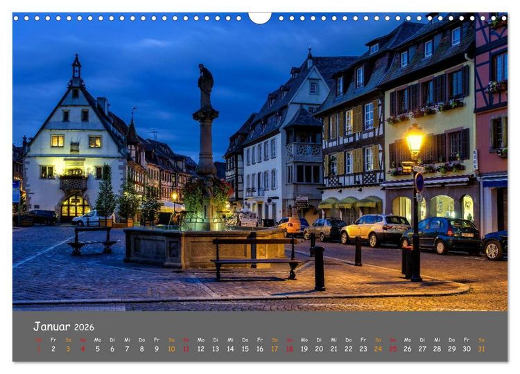 Produktbild: Eindr&uuml;cke aus dem Elsass (Wandkalender 2026 DIN A3 quer), CALVENDO Monatskalender