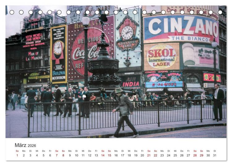 Produktbild: London - Vintage Views (Tischkalender 2026 DIN A5 quer), CALVENDO Monatskalender