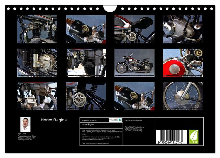 Produktbild: Horex Regina (Wandkalender 2026 DIN A4 quer), CALVENDO Monatskalender