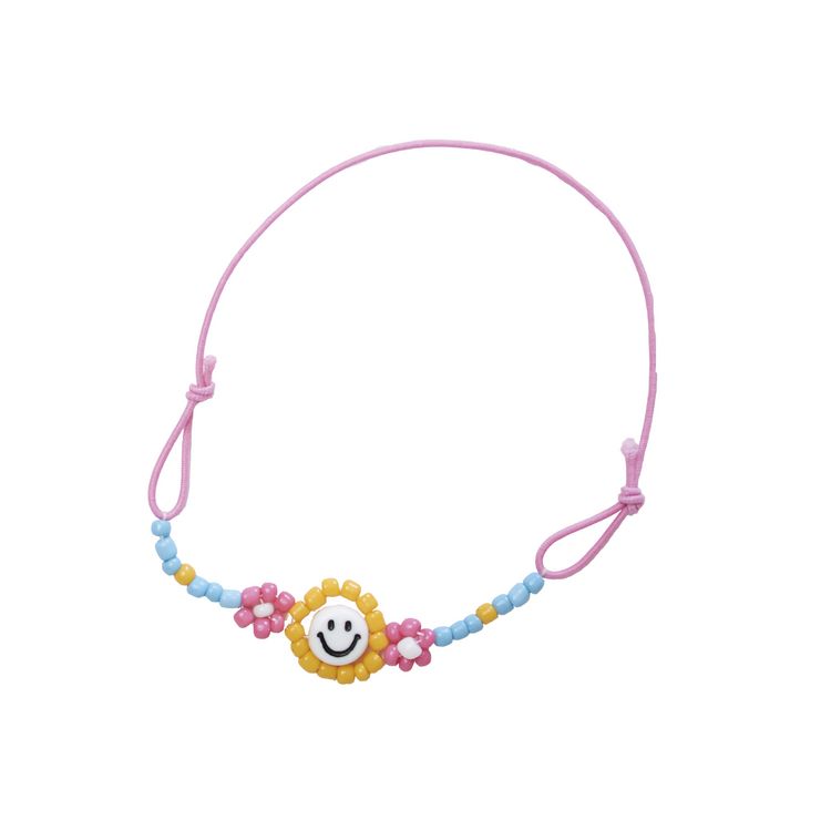 Produktbild: Bastel-Schmuckset mit farbenfrohen Perlen und Blumen f&uuml;r Kinder (6 Schmuckst&uuml;cke)