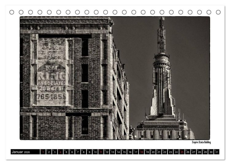 Produktbild: Manhattan Memories - Erinnerungen an New York (Tischkalender 2026 DIN A5 quer), CALVENDO Monatskalender