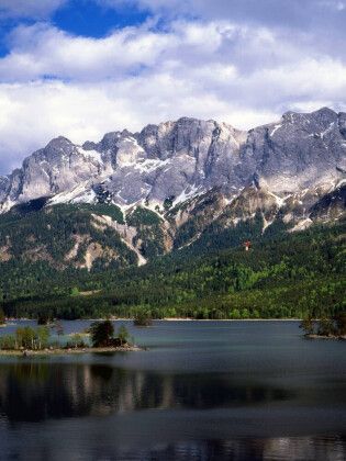Produktbild: CALVENDO Puzzle Eibsee an der Zugspitze | 1000 Teile Lege-Gr&ouml;&szlig;e 64x48cm Foto-Puzzle f&uuml;r gl&uuml;ckliche Stunden