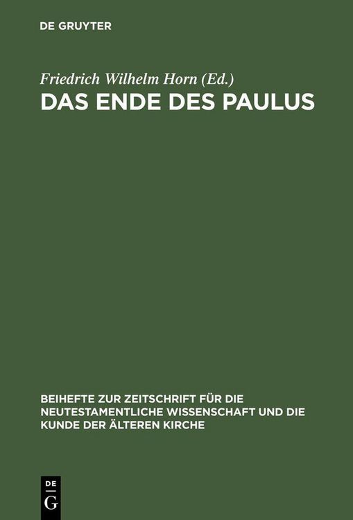 Produktbild: Das Ende des Paulus