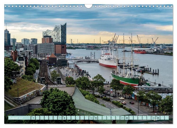 Produktbild: Mein Hamburg - Stadt am Wasser (Wandkalender 2027 DIN A3 quer), CALVENDO Monatskalender