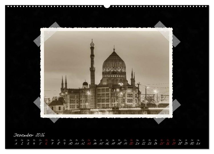 Produktbild: Dresden - Ein Kalender mit Fotografien wie aus einem alten Fotoalbum (hochwertiger Premium Wandkalender 2026 DIN A2 quer), Kunstdruck in Hochglanz