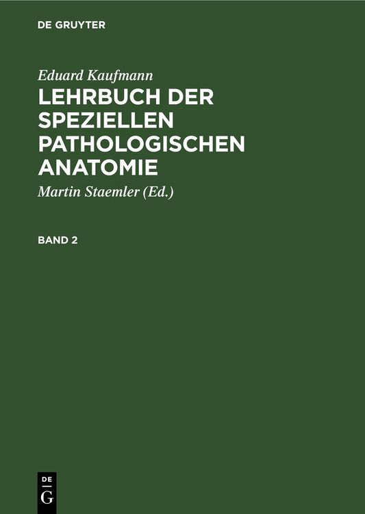 Produktbild: Lehrbuch der speziellen pathologischen Anatomie. Band 2