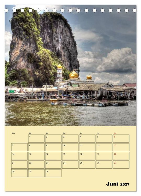 Produktbild: S&uuml;dthailand (Tischkalender 2027 DIN A5 hoch), CALVENDO Monatskalender
