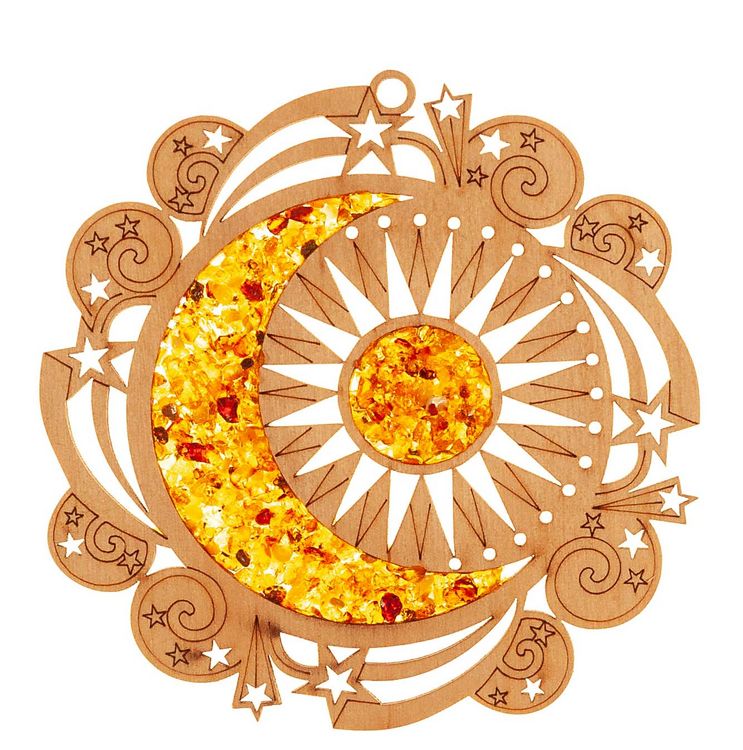 Produktbild: Bernstein Suncatcher 11cm Milchstrasse