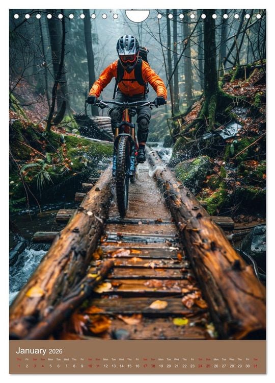 Produktbild: Downhill Adrenaline (Wall Calendar 2026 DIN A4 portrait), CALVENDO 12 Month Wall Calendar