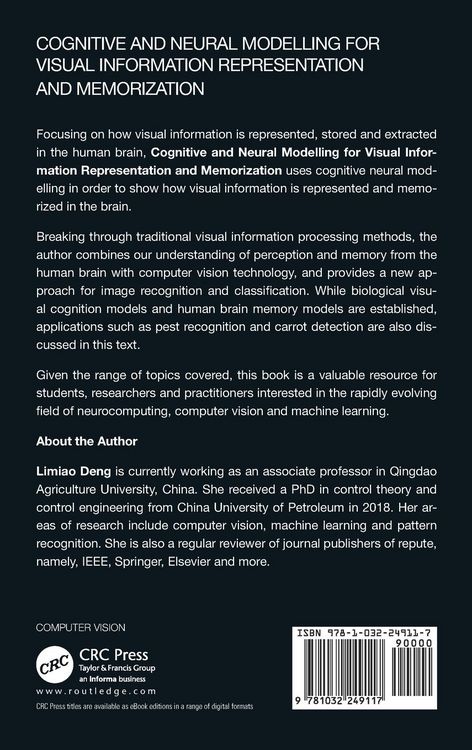 Produktbild: Cognitive and Neural Modelling for Visual Information Representation and Memorization