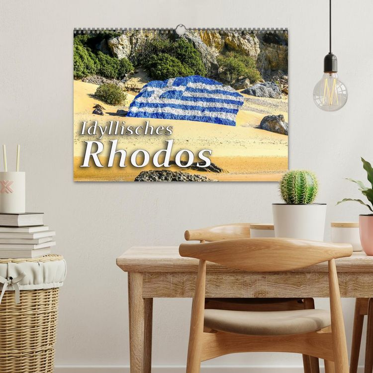 Produktbild: Idyllisches Rhodos (Wandkalender 2026 DIN A3 quer), CALVENDO Monatskalender