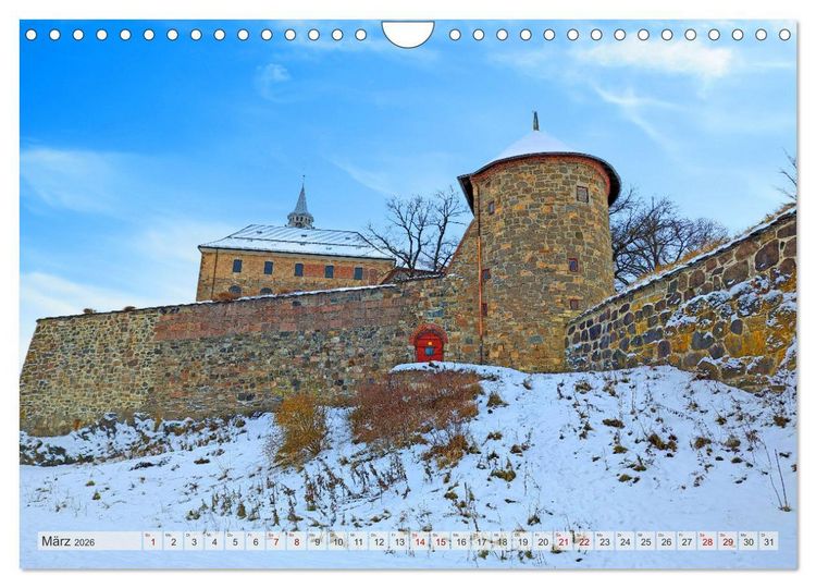 Produktbild: Winterliches Oslo (Wandkalender 2026 DIN A4 quer), CALVENDO Monatskalender