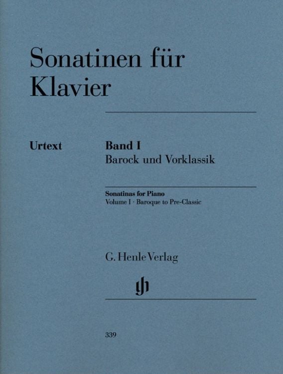 Produktbild: Klaviermusik (Auswahlband) - Sonatinen für Klavier – Band I, Barock und Vorklassik