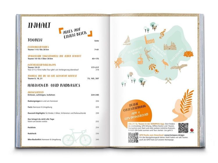 Produktbild: KOMPASS Radvergn&uuml;gen in und um Hannover