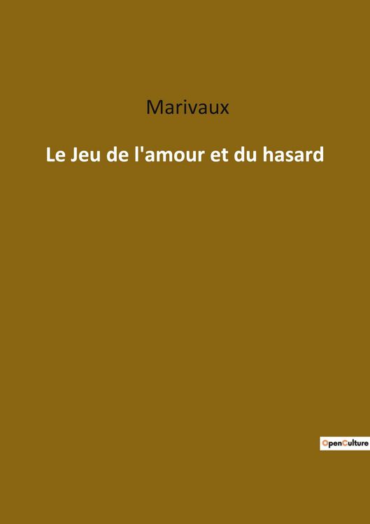 Produktbild: Le Jeu de l'amour et du hasard
