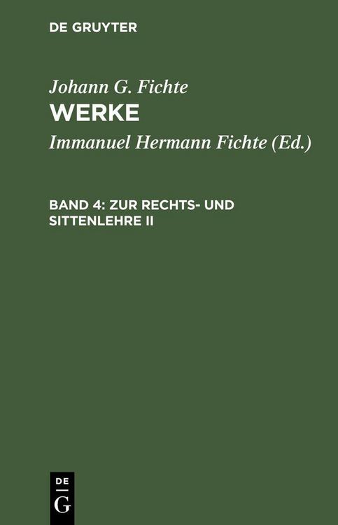 Produktbild: Zur Rechts- und Sittenlehre II