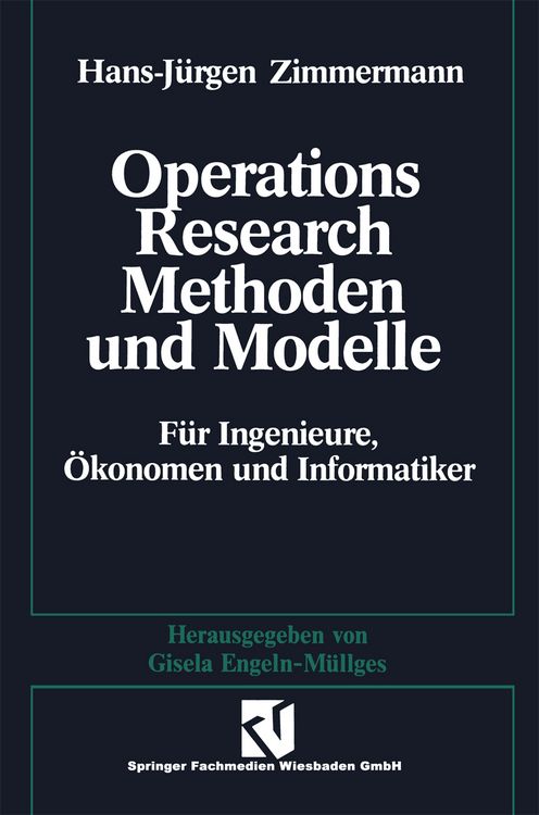 Produktbild: Methoden und Modelle des Operations Research