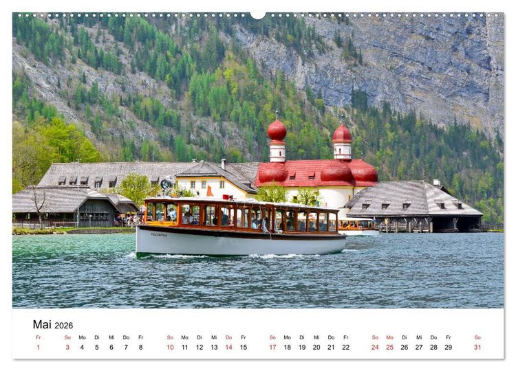 Produktbild: Im Land des K&ouml;nigssees (hochwertiger Premium Wandkalender 2026 DIN A2 quer), Kunstdruck in Hochglanz