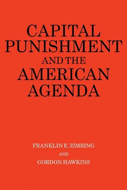 Produktbild: Capital Punishment and the American Agenda