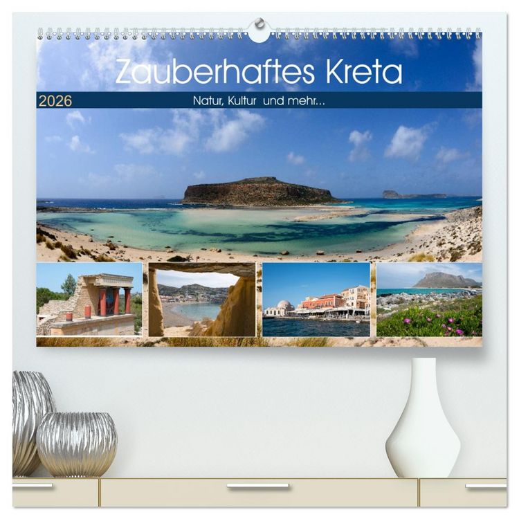 Produktbild: Zauberhaftes Kreta (hochwertiger Premium Wandkalender 2026 DIN A2 quer), Kunstdruck in Hochglanz